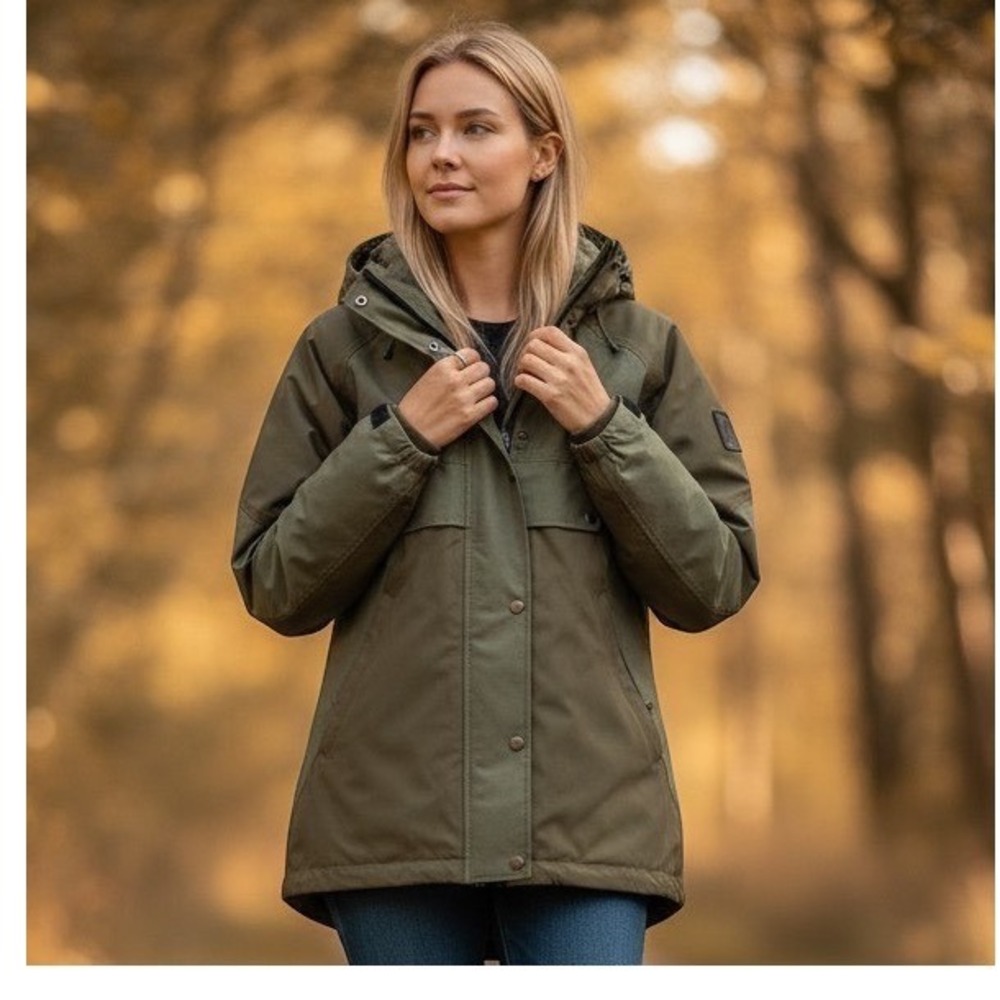 Cintamani Women XS Olive Green Hooded Ski Patagonia‎ Hiking Gorpcore Jacket zz47